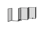 Vidaxl Dog Gate With Door Foldable 9 Panels Black 450 Cm Poplar Wood Vidaxl Dog Gate With Door Foldable 9 Panels Black 450 Cm Poplar Wood