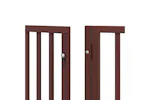 Vidaxl Dog Gate With Door Foldable 15 Panels Brown 750 Cm Poplar Wood Vidaxl Dog Gate With Door Foldable 15 Panels Brown 750 Cm Poplar Wood