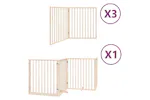 Vidaxl Dog Gate With Door Foldable 10 Panels 800 Cm Poplar Wood Vidaxl Dog Gate With Door Foldable 10 Panels 800 Cm Poplar Wood