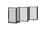 Vidaxl Dog Gate With Door Foldable 15 Panels Black 750 Cm Poplar Wood Vidaxl Dog Gate With Door Foldable 15 Panels Black 750 Cm Poplar Wood