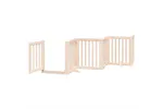 Vidaxl Dog Gate With Door Foldable 12 Panels 600 Cm Poplar Wood Vidaxl Dog Gate With Door Foldable 12 Panels 600 Cm Poplar Wood