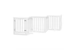Vidaxl Dog Gate With Door Foldable 15 Panels White 750 Cm Poplar Wood Vidaxl Dog Gate With Door Foldable 15 Panels White 750 Cm Poplar Wood