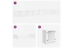 Vidaxl Dog Gate With Door Foldable 15 Panels White 750 Cm Poplar Wood Vidaxl Dog Gate With Door Foldable 15 Panels White 750 Cm Poplar Wood