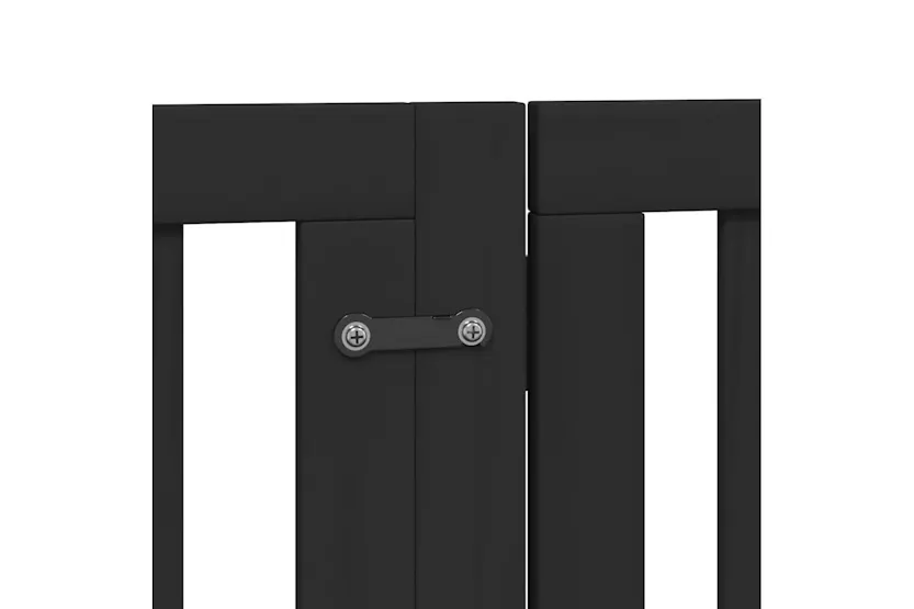Vidaxl Dog Gate With Door Foldable 12 Panels Black 600 Cm Poplar Wood Vidaxl Dog Gate With Door Foldable 12 Panels Black 600 Cm Poplar Wood