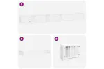 Vidaxl Dog Gate With Door Foldable 10 Panels White 800 Cm Poplar Wood Vidaxl Dog Gate With Door Foldable 10 Panels White 800 Cm Poplar Wood