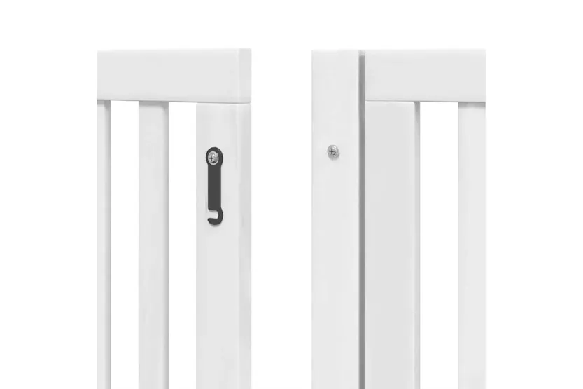 Vidaxl Dog Gate With Door Foldable 10 Panels White 800 Cm Poplar Wood Vidaxl Dog Gate With Door Foldable 10 Panels White 800 Cm Poplar Wood