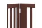 Vidaxl Dog Gate With Door Foldable 6 Panels Brown 480 Cm Poplar Wood Vidaxl Dog Gate With Door Foldable 6 Panels Brown 480 Cm Poplar Wood