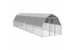Vidaxl Chicken Run With Roof 25x10x225 M Galvanised Steel Vidaxl Chicken Run With Roof 25x10x225 M Galvanised Steel