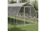 Vidaxl Chicken Run With Roof 25x10x225 M Galvanised Steel Vidaxl Chicken Run With Roof 25x10x225 M Galvanised Steel
