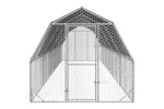 Vidaxl Chicken Run With Roof 25x10x225 M Galvanised Steel Vidaxl Chicken Run With Roof 25x10x225 M Galvanised Steel