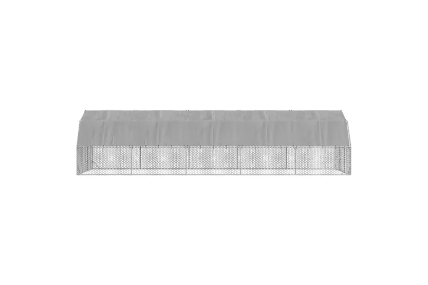 Vidaxl Chicken Run With Roof 25x10x225 M Galvanised Steel Vidaxl Chicken Run With Roof 25x10x225 M Galvanised Steel