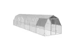 Vidaxl Chicken Run With Roof 25x12x225 M Galvanised Steel Vidaxl Chicken Run With Roof 25x12x225 M Galvanised Steel