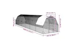 Vidaxl Chicken Run With Roof 25x12x225 M Galvanised Steel Vidaxl Chicken Run With Roof 25x12x225 M Galvanised Steel
