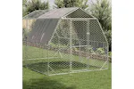 Vidaxl Chicken Run With Roof 25x4x225 M Galvanised Steel Vidaxl Chicken Run With Roof 25x4x225 M Galvanised Steel
