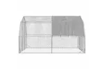 Vidaxl Chicken Run With Roof 25x4x225 M Galvanised Steel Vidaxl Chicken Run With Roof 25x4x225 M Galvanised Steel