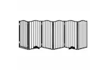 Vidaxl Dog Gate With Door Foldable 6 Panels Black 300 Cmpoplar Wood Vidaxl Dog Gate With Door Foldable 6 Panels Black 300 Cmpoplar Wood