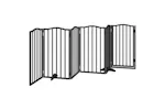 Vidaxl Dog Gate With Door Foldable 6 Panels Black 300 Cmpoplar Wood Vidaxl Dog Gate With Door Foldable 6 Panels Black 300 Cmpoplar Wood