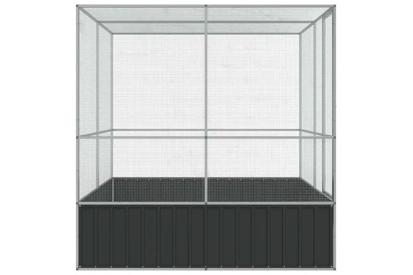 Vidaxl Aviary Silver 211x207x212 Cm Steel Vidaxl Aviary Silver 211x207x212 Cm Steel