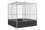 Vidaxl Aviary Silver 211x207x212 Cm Steel Vidaxl Aviary Silver 211x207x212 Cm Steel