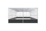 Vidaxl Aviary With Extension Silver 1246x414x212 Cm Steel Vidaxl Aviary With Extension Silver 1246x414x212 Cm Steel