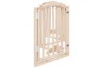Vidaxl Dog Gate With Door Foldable 6 Panels 300 Cmpoplar Wood Vidaxl Dog Gate With Door Foldable 6 Panels 300 Cmpoplar Wood