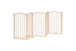 Vidaxl Dog Gate With Door Foldable 6 Panels 300 Cm Poplar Wood Vidaxl Dog Gate With Door Foldable 6 Panels 300 Cm Poplar Wood