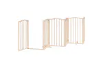 Vidaxl Dog Gate With Door Foldable 6 Panels 300 Cm Poplar Wood Vidaxl Dog Gate With Door Foldable 6 Panels 300 Cm Poplar Wood