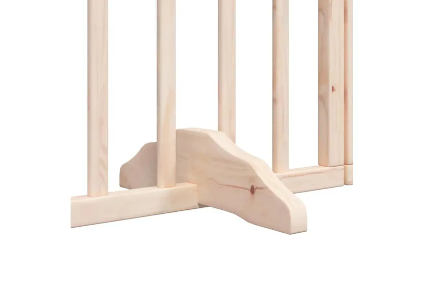 Vidaxl Dog Gate With Door Foldable 6 Panels 300 Cm Poplar Wood Vidaxl Dog Gate With Door Foldable 6 Panels 300 Cm Poplar Wood