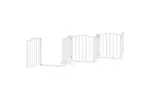 Vidaxl Dog Gate With Door Foldable 6 Panels White 300 Cmpoplar Wood Vidaxl Dog Gate With Door Foldable 6 Panels White 300 Cmpoplar Wood