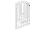 Vidaxl Dog Gate With Door Foldable 6 Panels White 300 Cmpoplar Wood Vidaxl Dog Gate With Door Foldable 6 Panels White 300 Cmpoplar Wood