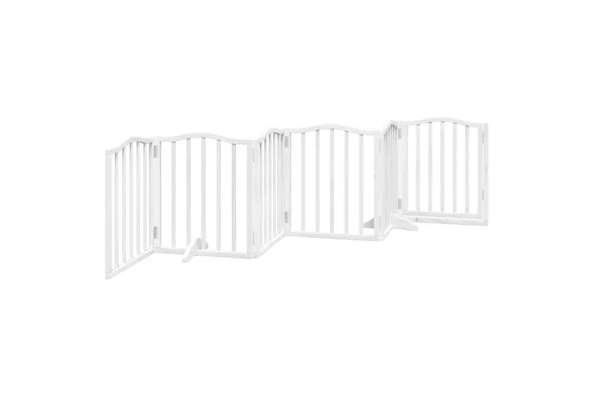 Vidaxl Dog Gate With Door Foldable 6 Panels White 300 Cmpoplar Wood Vidaxl Dog Gate With Door Foldable 6 Panels White 300 Cmpoplar Wood