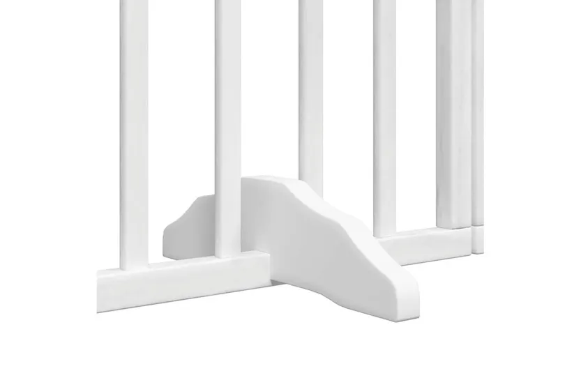 Vidaxl Dog Gate With Door Foldable 6 Panels White 300 Cmpoplar Wood Vidaxl Dog Gate With Door Foldable 6 Panels White 300 Cmpoplar Wood