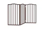 Vidaxl Dog Gate Foldable 3 Panels Brown Oak 150 Cmpoplar Wood Vidaxl Dog Gate Foldable 3 Panels Brown Oak 150 Cmpoplar Wood