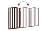 Vidaxl Dog Gate Foldable 3 Panels Brown Oak 150 Cmpoplar Wood Vidaxl Dog Gate Foldable 3 Panels Brown Oak 150 Cmpoplar Wood
