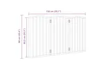 Vidaxl Dog Gate Foldable 3 Panels Brown Oak 150 Cmpoplar Wood Vidaxl Dog Gate Foldable 3 Panels Brown Oak 150 Cmpoplar Wood