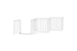 Vidaxl Dog Gate With Door Foldable 6 Panels White 300 Cm Poplar Wood Vidaxl Dog Gate With Door Foldable 6 Panels White 300 Cm Poplar Wood