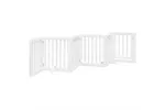 Vidaxl Dog Gate With Door Foldable 6 Panels White 300 Cm Poplar Wood Vidaxl Dog Gate With Door Foldable 6 Panels White 300 Cm Poplar Wood