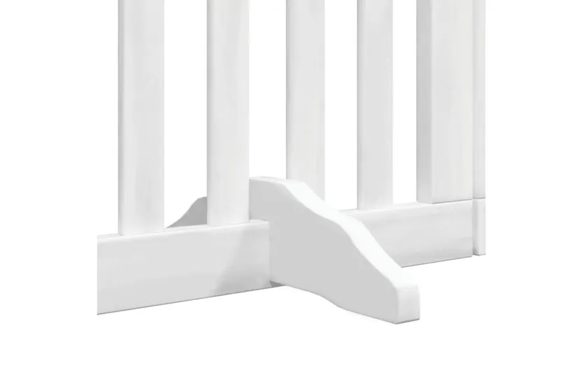 Vidaxl Dog Gate With Door Foldable 6 Panels White 300 Cm Poplar Wood Vidaxl Dog Gate With Door Foldable 6 Panels White 300 Cm Poplar Wood