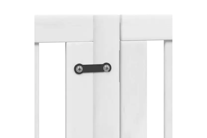 Vidaxl Dog Gate With Door Foldable 6 Panels White 300 Cm Poplar Wood Vidaxl Dog Gate With Door Foldable 6 Panels White 300 Cm Poplar Wood