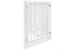 Vidaxl Dog Gate With Door Foldable 4 Panels White 320 Cm Poplar Wood Vidaxl Dog Gate With Door Foldable 4 Panels White 320 Cm Poplar Wood