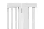 Vidaxl Dog Gate With Door Foldable 4 Panels White 320 Cm Poplar Wood Vidaxl Dog Gate With Door Foldable 4 Panels White 320 Cm Poplar Wood