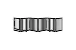 Vidaxl Dog Gate With Door Foldable 6 Panels Black 300 Cm Poplar Wood Vidaxl Dog Gate With Door Foldable 6 Panels Black 300 Cm Poplar Wood