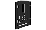 Vidaxl Dog Gate With Door Foldable 6 Panels Black 300 Cm Poplar Wood Vidaxl Dog Gate With Door Foldable 6 Panels Black 300 Cm Poplar Wood