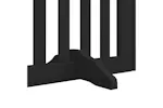 Vidaxl Dog Gate With Door Foldable 6 Panels Black 300 Cm Poplar Wood Vidaxl Dog Gate With Door Foldable 6 Panels Black 300 Cm Poplar Wood
