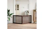 Vidaxl Dog Gate Foldable 2 Panels Brown 160 Cm Poplar Wood Vidaxl Dog Gate Foldable 2 Panels Brown 160 Cm Poplar Wood