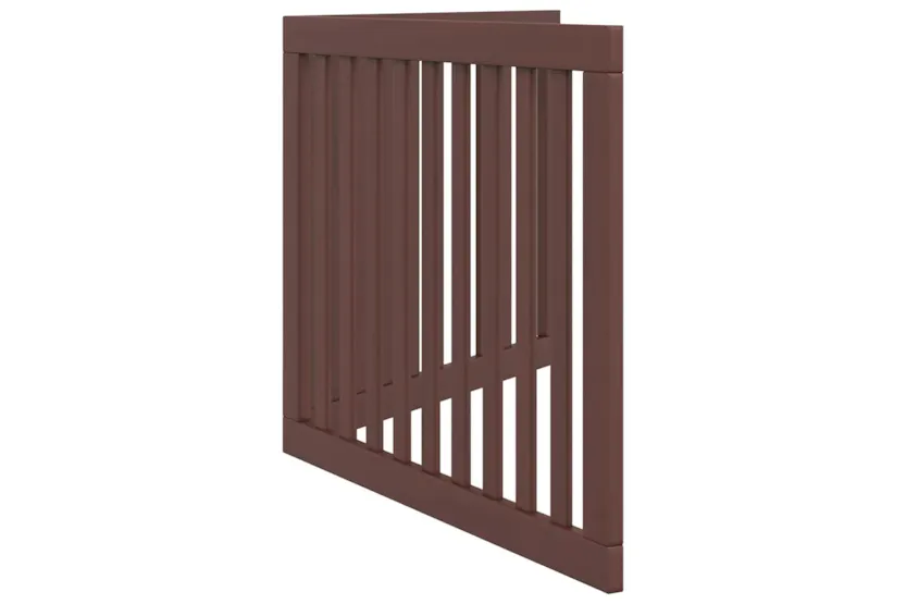 Vidaxl Dog Gate Foldable 2 Panels Brown 160 Cm Poplar Wood Vidaxl Dog Gate Foldable 2 Panels Brown 160 Cm Poplar Wood