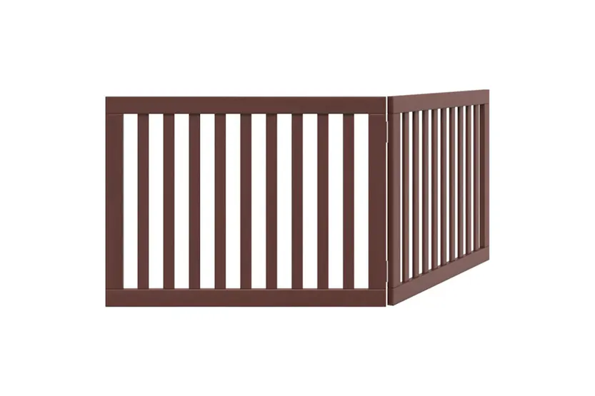 Vidaxl Dog Gate Foldable 2 Panels Brown 160 Cm Poplar Wood Vidaxl Dog Gate Foldable 2 Panels Brown 160 Cm Poplar Wood