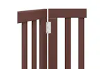 Vidaxl Dog Gate Foldable 2 Panels Brown 160 Cm Poplar Wood Vidaxl Dog Gate Foldable 2 Panels Brown 160 Cm Poplar Wood