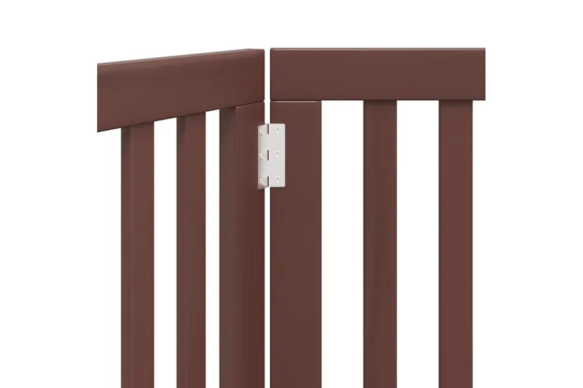 Vidaxl Dog Gate Foldable 2 Panels Brown 160 Cm Poplar Wood Vidaxl Dog Gate Foldable 2 Panels Brown 160 Cm Poplar Wood