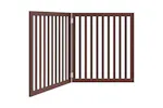 Vidaxl Dog Gate Foldable 2 Panels Brown 160 Cm Poplar Wood Vidaxl Dog Gate Foldable 2 Panels Brown 160 Cm Poplar Wood